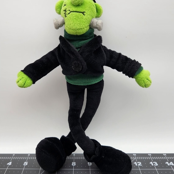 Gund Frankenstein Halloween Bendable Plush Figurine. - Picture 4 of 6